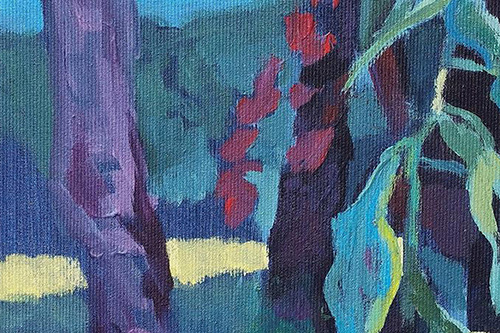 desnudos, Acryl auf Leinwand, 2022, Detail