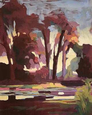 Kallmünz I, 2021, Acryl auf Leinwand, 50 x 40 cm