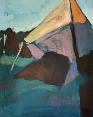 Parasite IV, 2021, Öl auf Leinwand, 40 x 30 cm