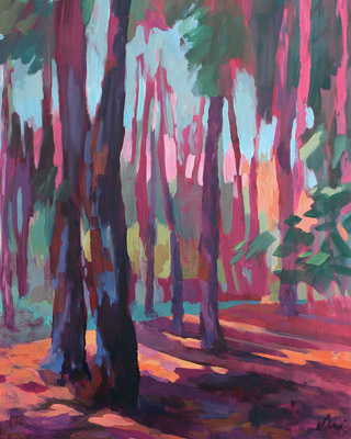 Streifzug, 2022, Öl auf Leinwand, 140 x 100 cm