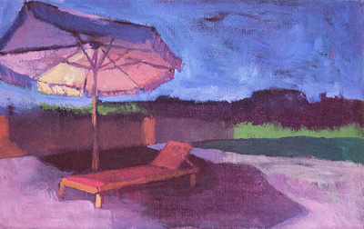 Terrassien, 2020, Acryl auf Leinwand, 19 x 29 cm